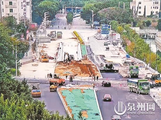 少林路目前還處于施工階段 明年元旦前有望通車 
